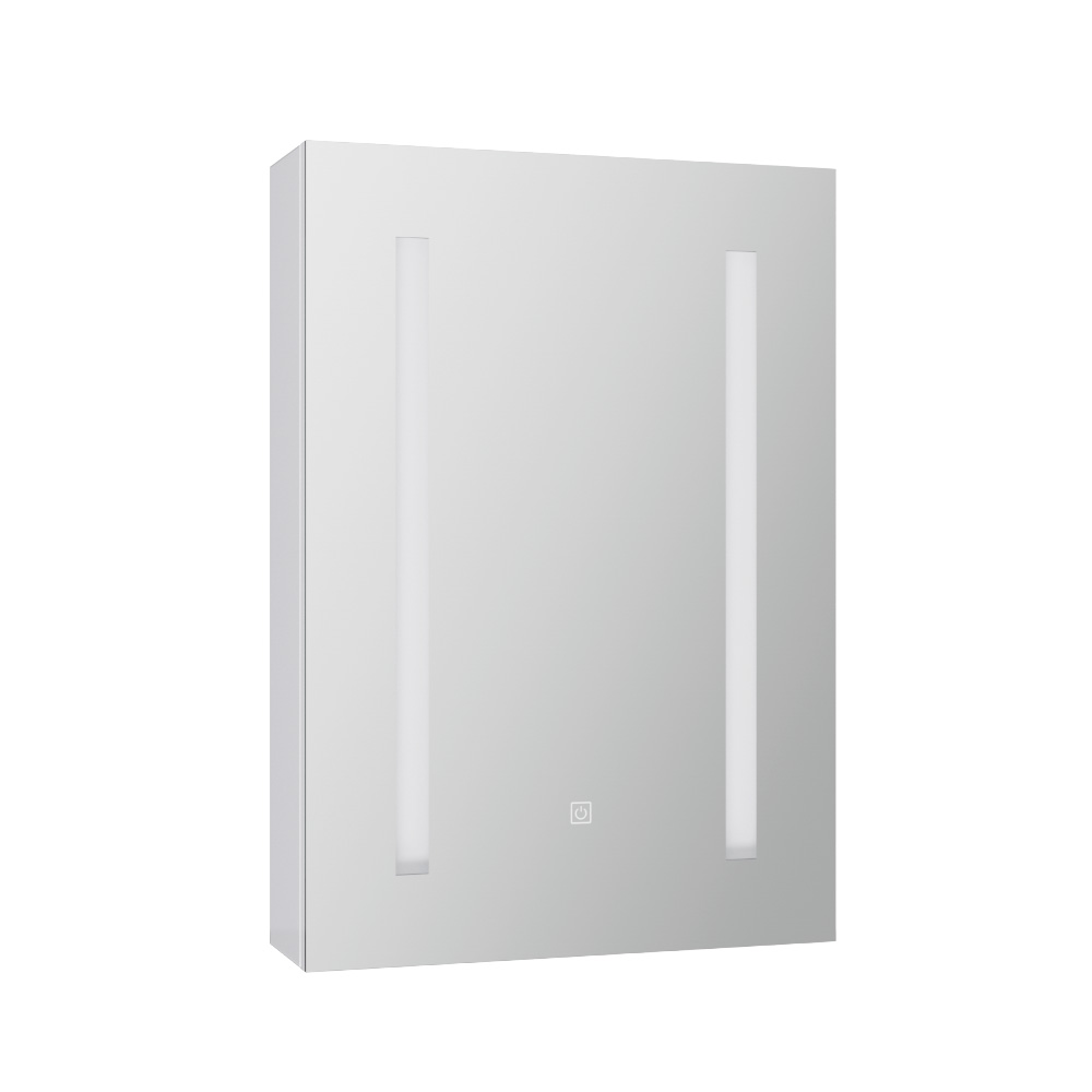 Bathroom Mirror Cabinet LED 500x720mm Medicine Wall Storage - Image 4