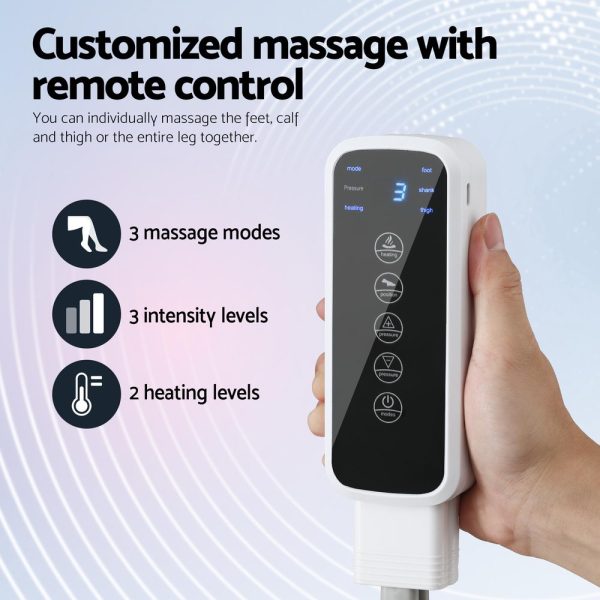 Livemor Foot Massager Leg Knee Massager with Air Compression 3 Massage Modes Heating - Image 6