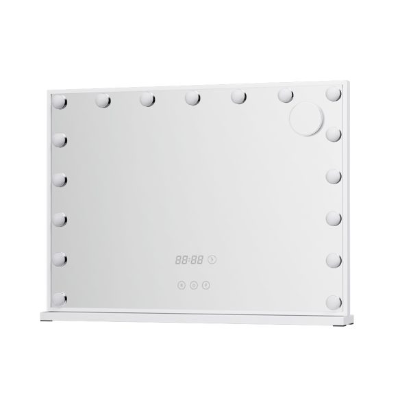 Embellir Makeup Mirror 80x60cm Hollywood Vanity with LED Light Tabletop White - Image 4