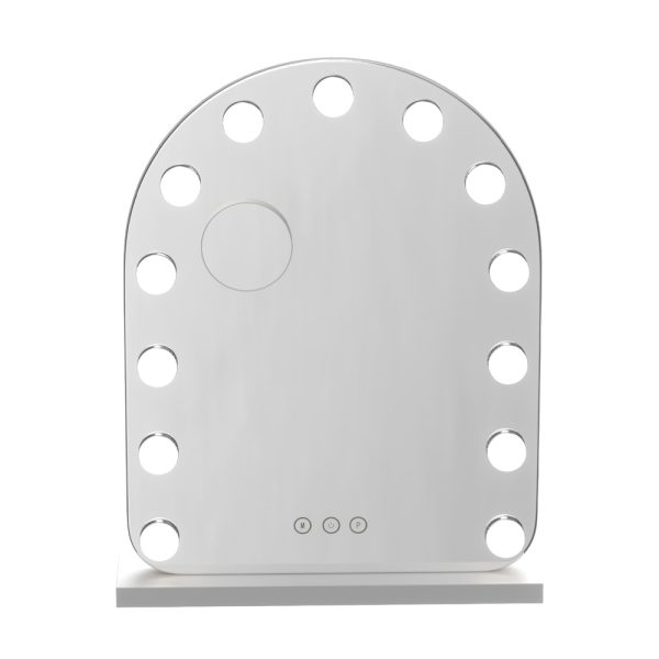 Embellir Makeup Mirror 40x50cm Dressing Vanity LED Bulb Light with 5x Magnification White Arch - Image 3