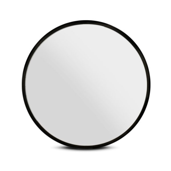Embellir Wall Mirror Makeup 60cm Home Decor Framed Mirrors Bathroom Round Black - Image 3