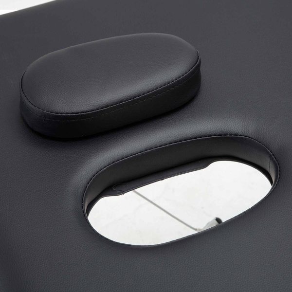 Zenses Massage Table 75cm Portable 2 Fold Aluminium Beauty Bed Black - Image 7