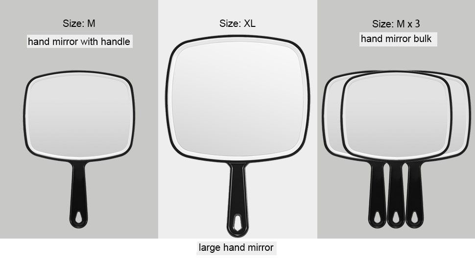 Extra Large Black Handheld Mirror with Handle (31,5 x 23 cm) - Image 10