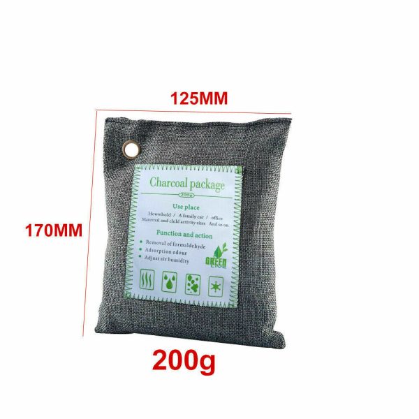 5PCS Air Purifying Bags Activated Bamboo Charcoal Freshener for Car Home Shoes 200g - Image 8