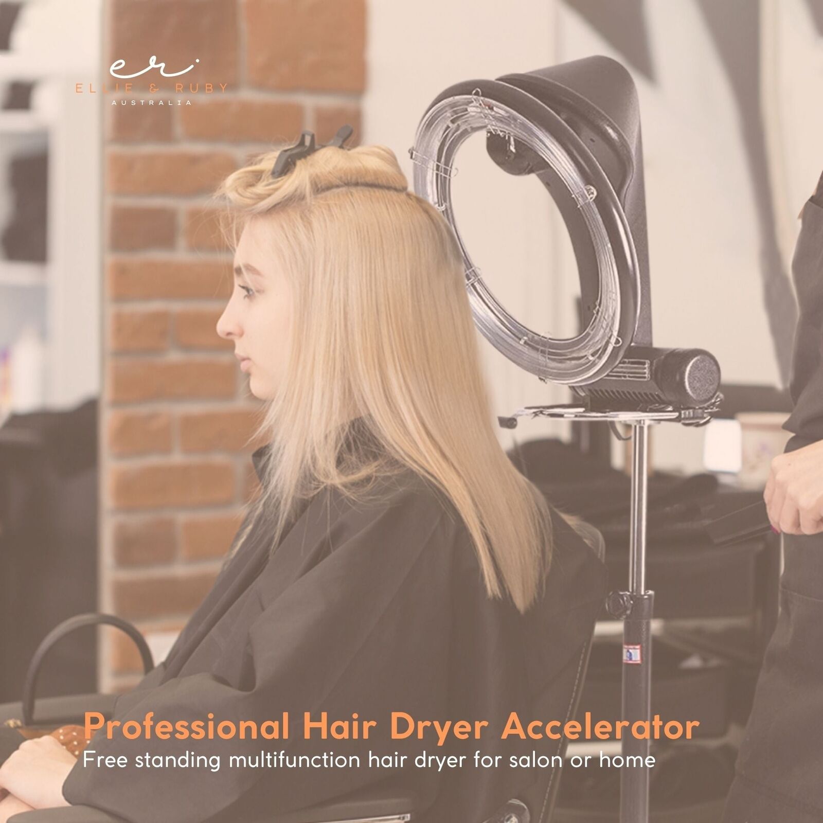 New Standing Hair Dryer Accelerator Colour 360 Rotating Halo Rolling Salon Equipment - Image 3