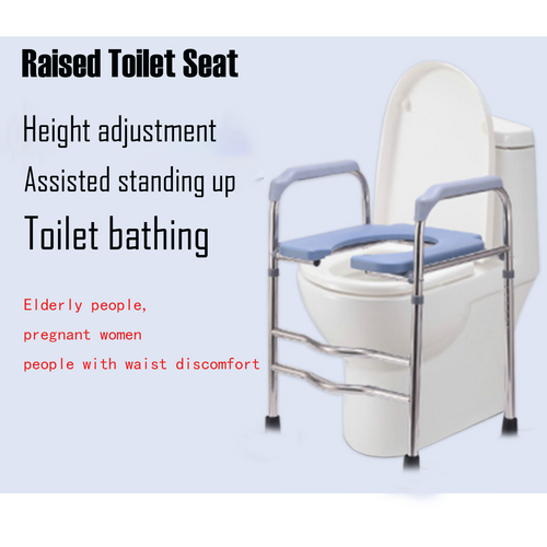 Upgrade Raised Toilet Seat 19.3"-25.2" 150kg Universal Toilet Riser for Elderly - Image 5