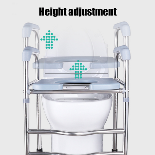Upgrade Raised Toilet Seat 19.3"-25.2" 150kg Universal Toilet Riser for Elderly - Image 9