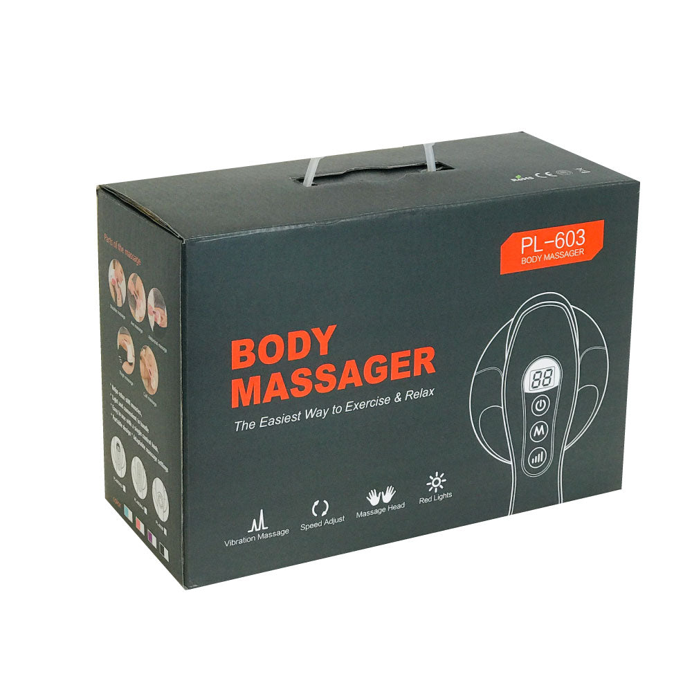 Full Body Vibration Handheld Massager - 4 Massage Heads Neck Shoulders Back Legs - Image 2