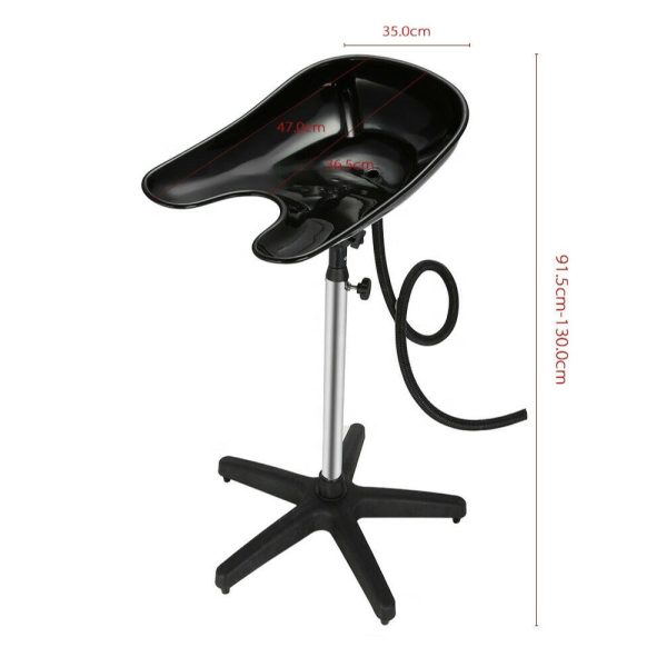 Portable Hairdressing Salon Basin Hair Washing Sink Shampoo Wash Standing Bowl - Image 2
