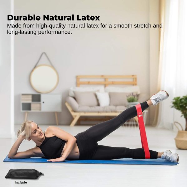 Social Hike Resistance Bands 5-Pack – Anti-Slip Latex Workout Loops 2.3–18.1kg - Image 4