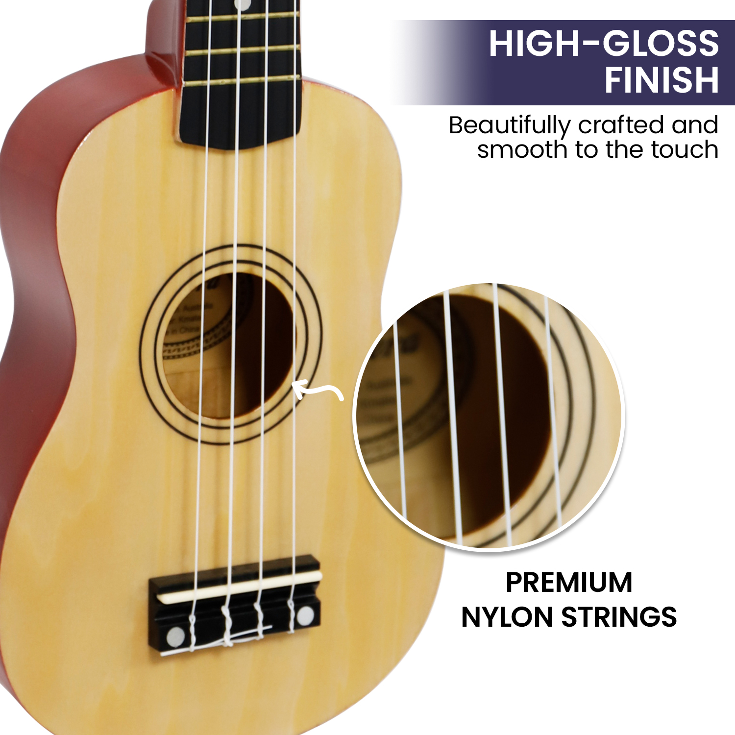 Karrera 21in Ukulele - Natural - Image 3