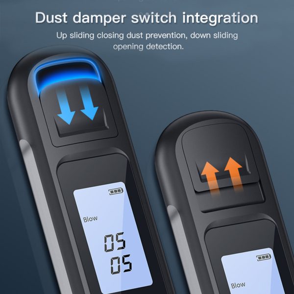 Alcohol Breathalyzer Drink Tester DUI LCD Breath Analyzer Handbag Pocket Size BLACK - FREE POST - Image 4