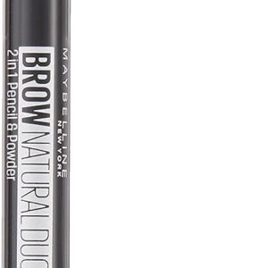 Maybelline New York Natural Eye Brow Duo 2 in 1 Pencil & Powder - Deep Brown