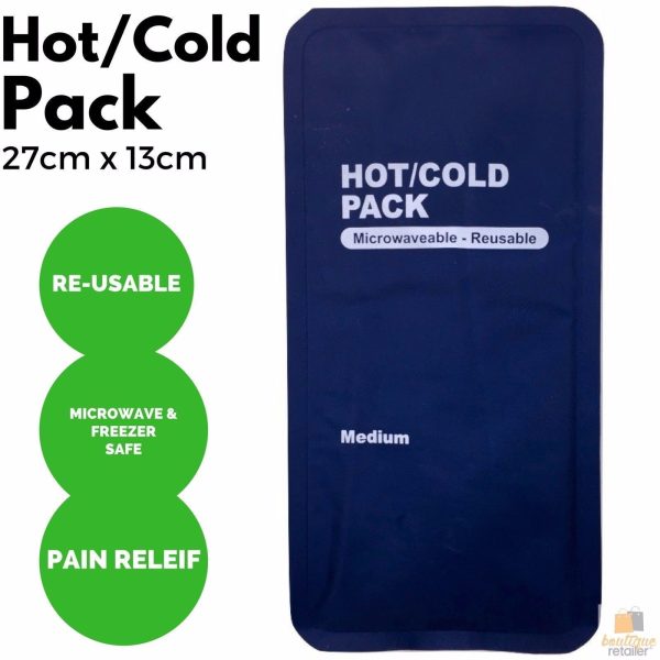 HOT COLD PACK Reusable First Aid Ice Heat Gel Packs Microwaveable Pain Relief - Image 2
