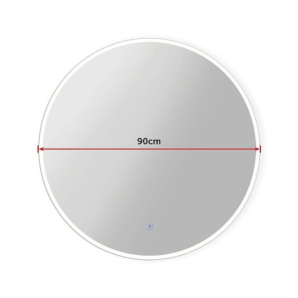 90cm LED Wall Mirror Bathroom Mirrors Light Decor Round - Image 11