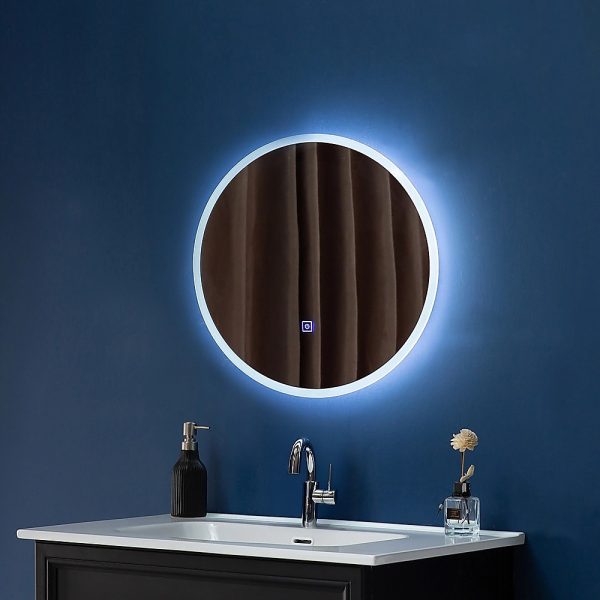 90cm LED Wall Mirror Bathroom Mirrors Light Decor Round - Image 5