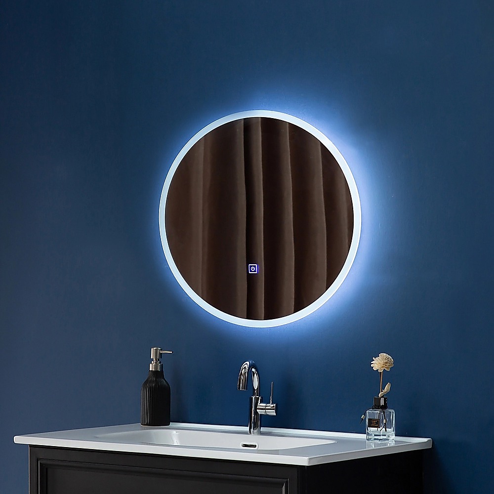 90cm LED Wall Mirror Bathroom Mirrors Light Decor Round - Image 5