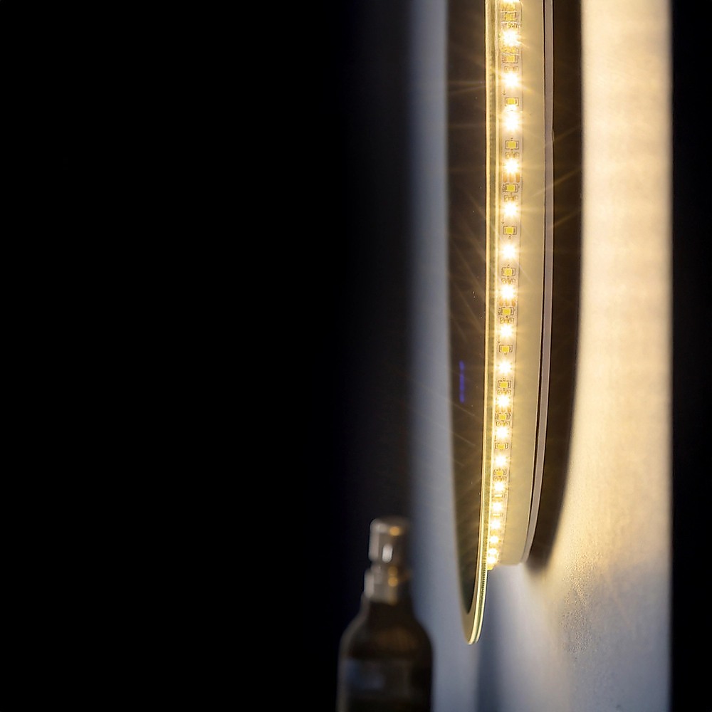 90cm LED Wall Mirror Bathroom Mirrors Light Decor Round - Image 4