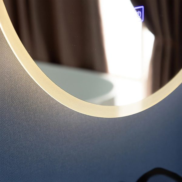 90cm LED Wall Mirror Bathroom Mirrors Light Decor Round - Image 6