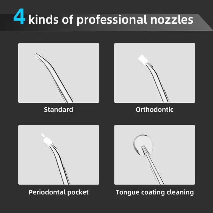 L13 Black Portable Electric Water Flosser - Handheld Teeth Cleaner, USB Rechargeable, Deep Oral Irrigator - Image 5