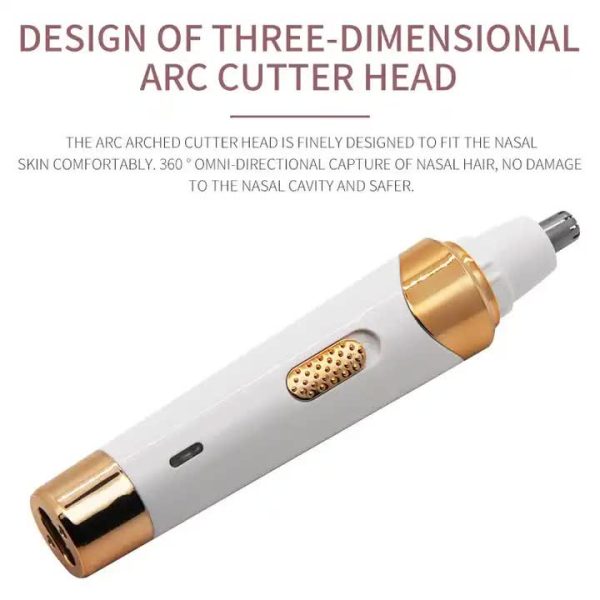 Women's 4-in-1 Electric Hair Removal Razor for Sensitive Areas - Underarm, Bikini Line & Body Grooming (3021 white) - Image 3