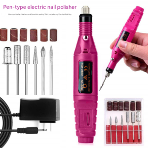 Regular Set Portable Electric Nail Drill Kit - USB Manicure Pedicure Polishing & Shaping Tool Set
