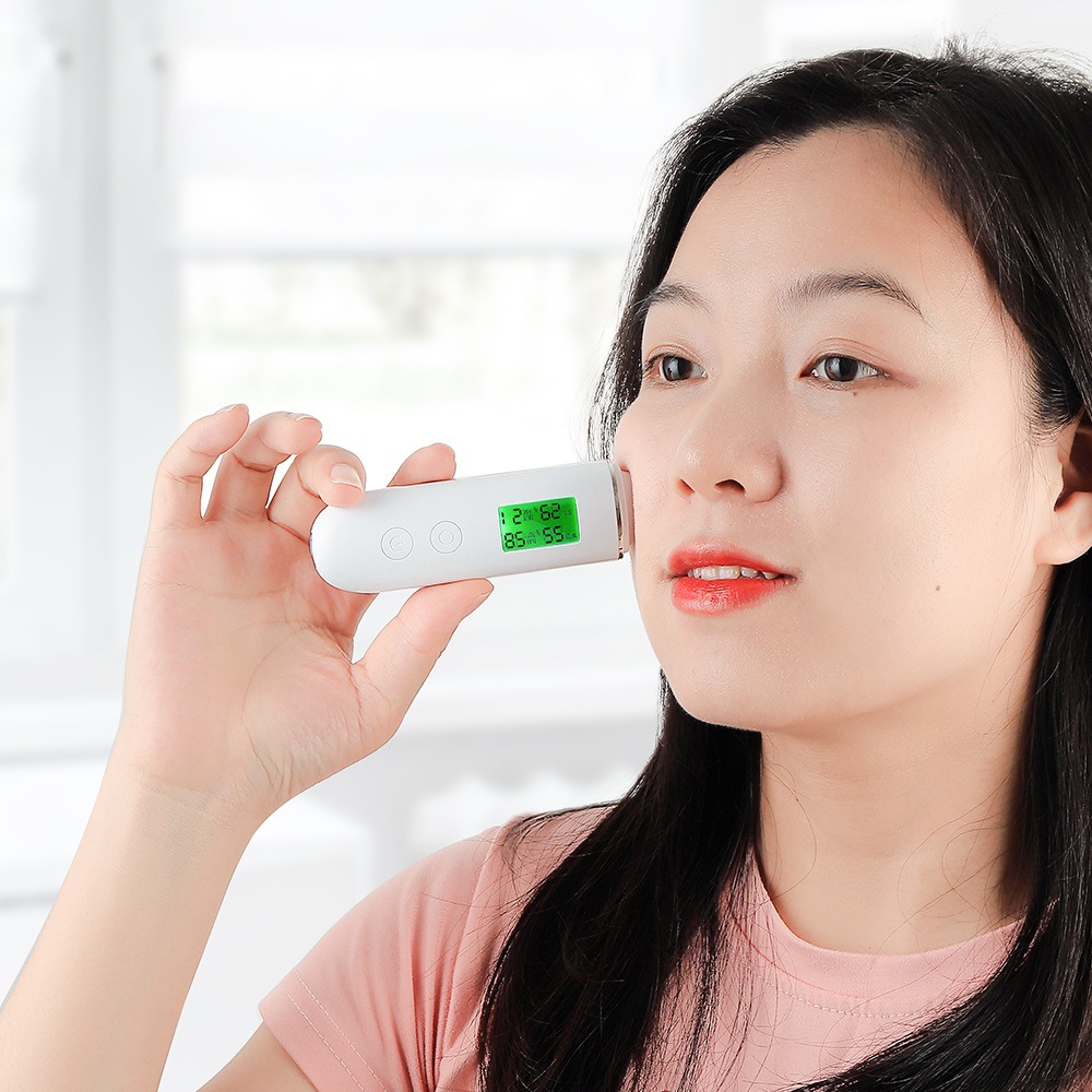 Smart Skin Analyzer with Multi-Function Detection - Measures Hydration, Oil, Elasticity, Skin Age & Fluorescent Agent Test(White) - Image 8