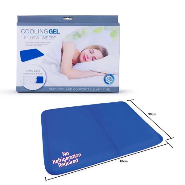 Cooling Gel Muscle Relief Aid Pad Pillow Cold Therapy Insert Chill Sleeping Mat - Image 2