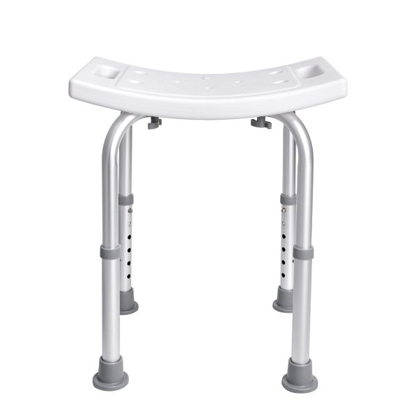 VEVOR Shower Chair, Adjustable Height Shower Stool with Built-in Handles, Shower Seat for Inside Shower or Tub, Non-Slip Bench Bathtub Stool Seat for Elderly Disabled Handicap, 158.8 kg Capacity - Image 10