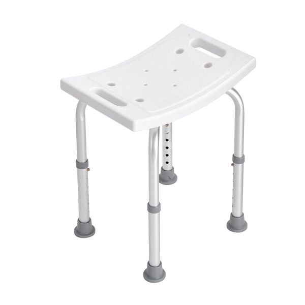 VEVOR Shower Chair, Adjustable Height Shower Stool with Built-in Handles, Shower Seat for Inside Shower or Tub, Non-Slip Bench Bathtub Stool Seat for Elderly Disabled Handicap, 158.8 kg Capacity - Image 11