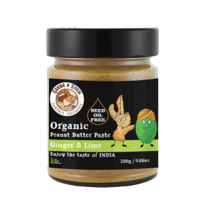 Organic Peanut Butter Paste - Ginger & Lime Flavour