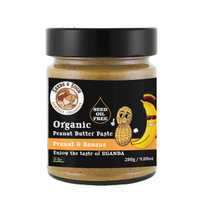 Organic Peanut Butter Paste - Peanut & Banana Flavour