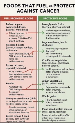 Charts - Protective foods