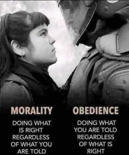 Morality and obedience