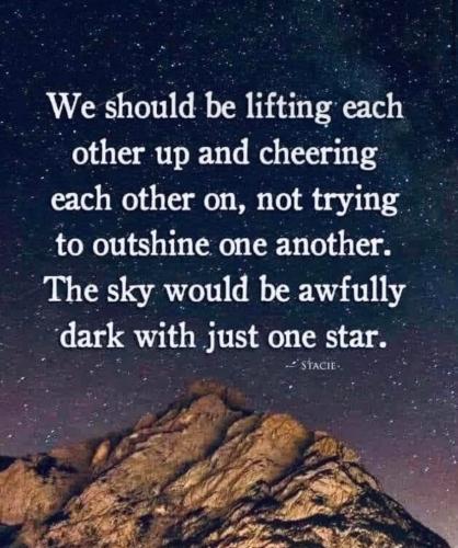 Supporting each other